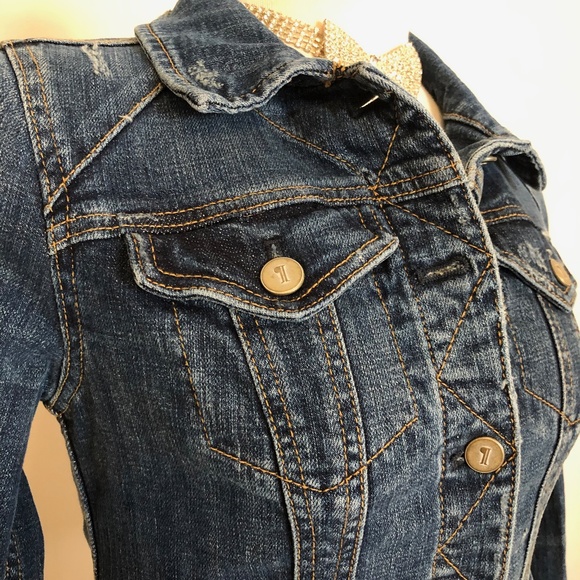 Like-New Classic Pilcro/Anthropologie Jean Jacket - Picture 8 of 13